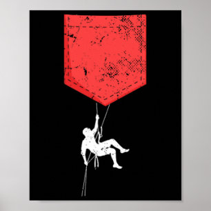 Poster Bolsa Peito Escalada Montanhismo Bouldering Pedra