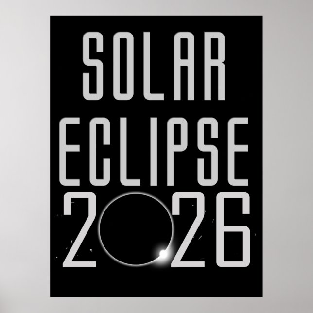 Poster Bolsa Solar Eclipse 2026 Grocery (Frente)