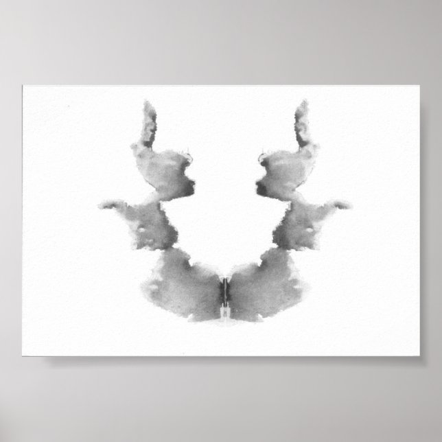 Poster Bolsas de Tinta de Teste de Rorschach Placa 7 (Frente)