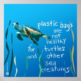Poster (bolsas plásticas não são saudáveis)