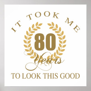 Poster Bom 80 de Aniversário