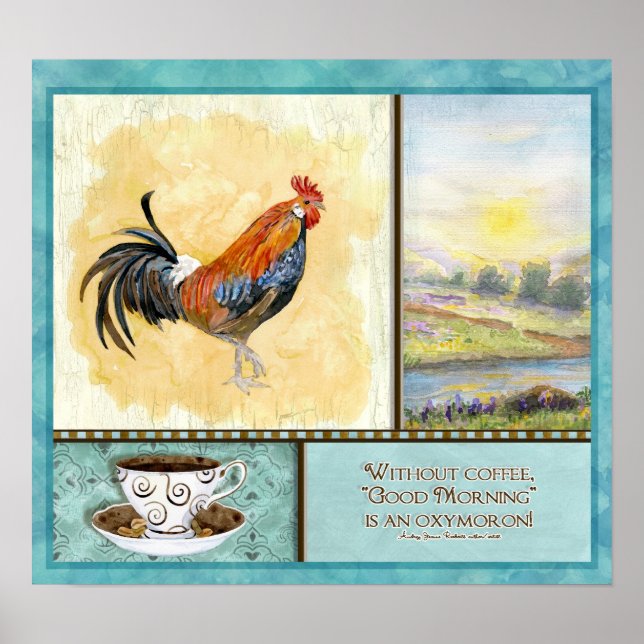 Pôster Bom Dia, Café, Audrey Jeanne Roberts (Frente)