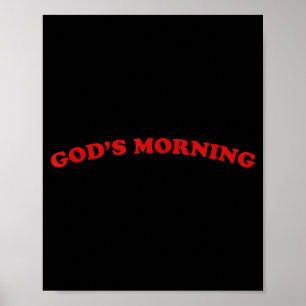 Poster Bom dia deus religioso