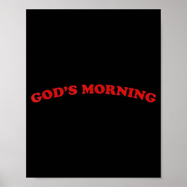 Poster Bom dia deus religioso  (Frente)