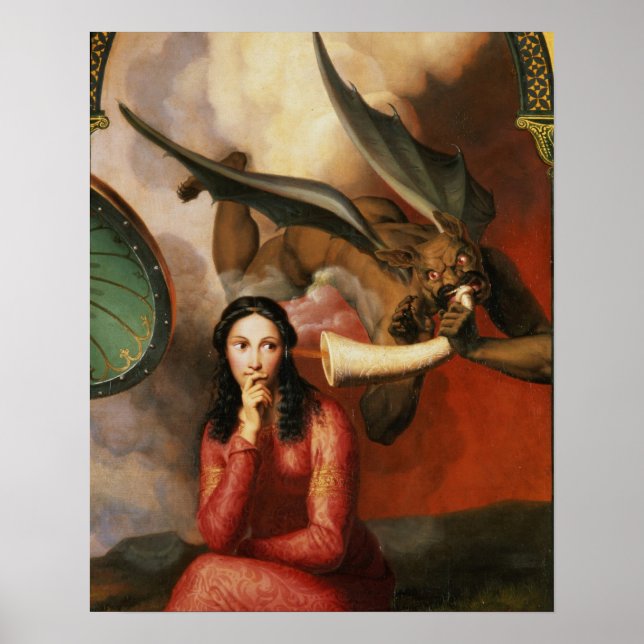 Poster Bom e Mau: o diabo tentando uma jovem mulher, 1 (Frente)