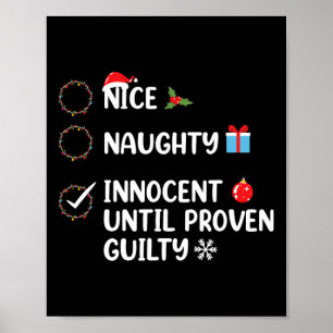 Poster Bom Malvado Inocente Até Prova em Contrário Natal