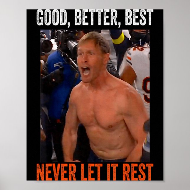 Poster Bom Melhor Nunca Deixe Descansar Ben Johnson  (Frente)