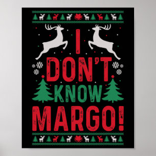 Poster Bom Natal Não conheço Margo