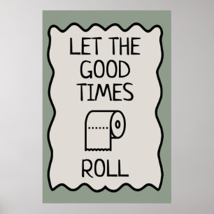 Poster Bom Tempos de Banhroom Humor