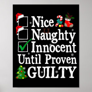 Poster Bom Travesso Inocente Até Prova em Contrário Natal