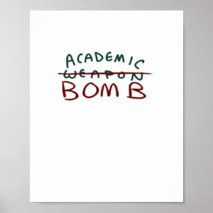 Poster Bomba Acadêmica Superdimensionada