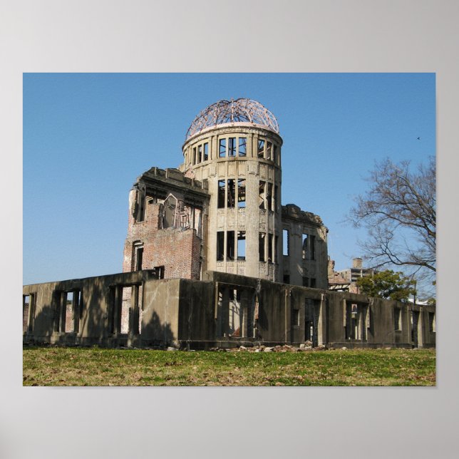 Poster Bomba Atômica Dome, Hiroshima, Japão (Frente)