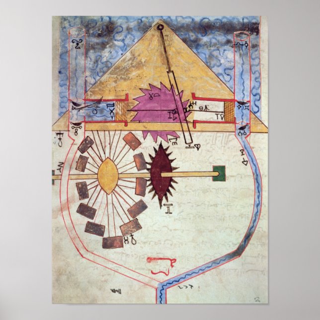 Poster Bomba de Água, do Livro do Conhecimento do Genuíno (Frente)