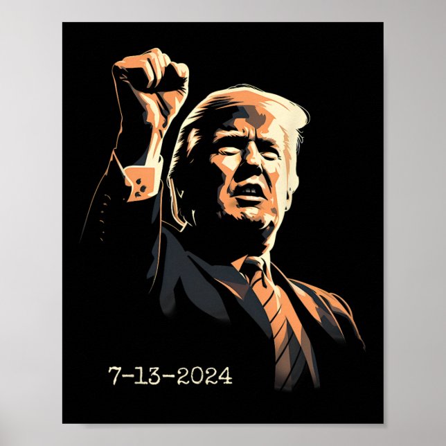 Poster Bomba de Punho Inspiracional 13 de julho de 2024 (Frente)