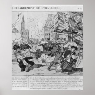 Poster Bombardeio e cerco de Estrasburgo