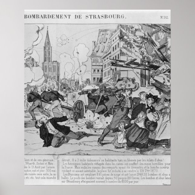 Poster Bombardeio e cerco de Estrasburgo (Frente)
