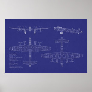 Poster Bombardeiro de Avro Lancaster