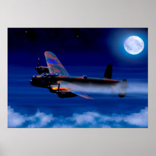 Poster Bombardeiro de Lancaster que retorna em casa