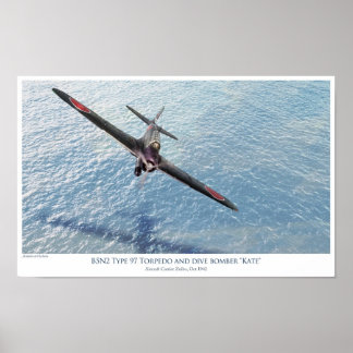Pôster Bombardeiro torpedo Nakajima B5N1
