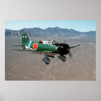Pôster Bombardeiro Val Dive Japonês