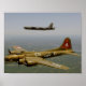 Poster Bombardeiros B17G e B52H em voo (Frente)