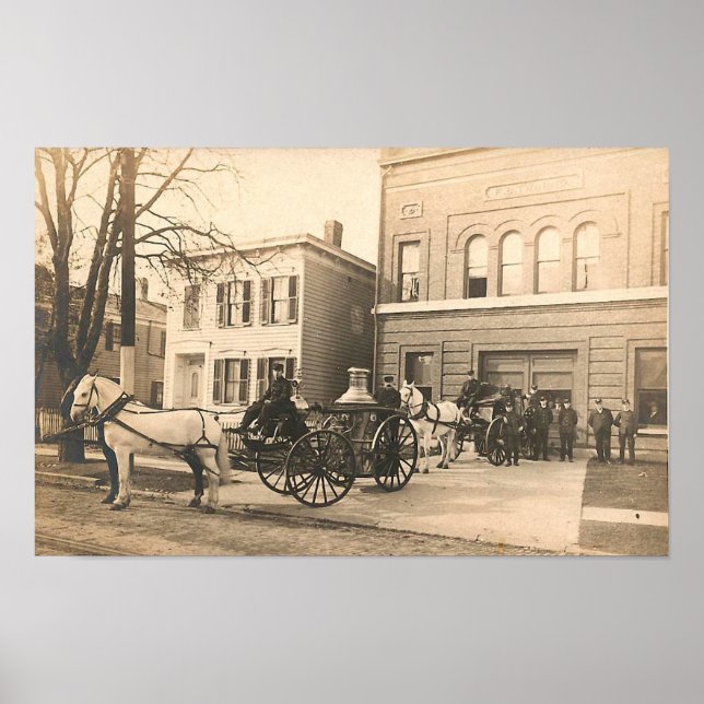 Poster Bombeiro #12 Troy, NY (Frente)