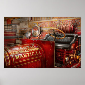 Poster Bombeiro - Companhia química Mastic
