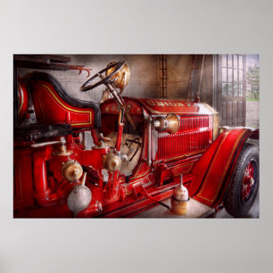 Poster Bombeiro - Esperando por uma chamada