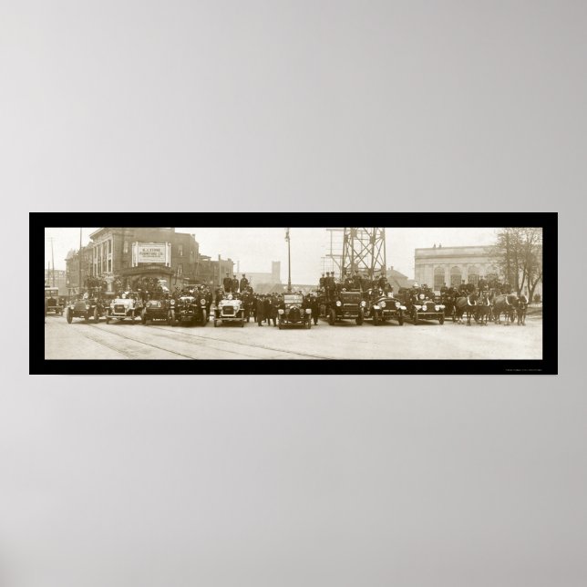 Poster Bombeiro Niagara Foto 1921 (Frente)