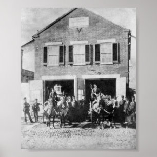 Poster Bombeiros com equipamento