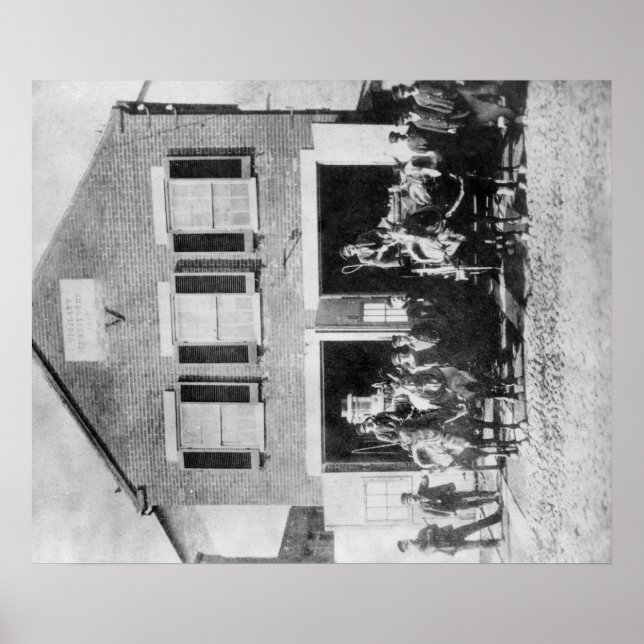 Pôster Bombeiros com equipamento fora do Firehouse (Frente)