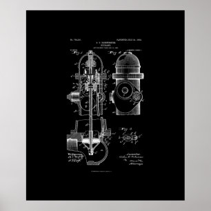 Poster Bombeiros Hídricos Patentes Homens Presentes Mulhe