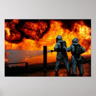 Poster Bombeiros militares