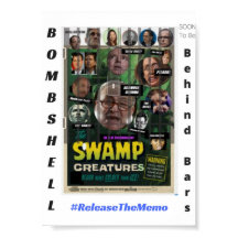 BOMBSHELL Swamp Criaturas Logo Atrás De Bares