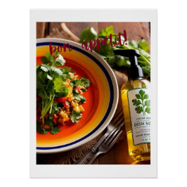 Pôster Bon Appétit - Piada Anti-Cilantro