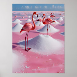 Poster bonaire pink