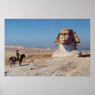 Poster Bonaparte Antes da Esfinge - Jean-Leon Gerome