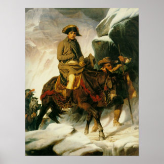 Pôster Bonaparte atravessando os Alpes