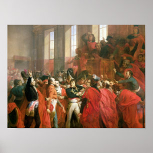Poster Bonaparte e Conselho de cinco cem no St.