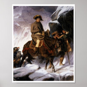 Poster Bonaparte Liderando Seu Exército Através Dos Alpes