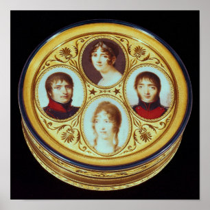 Pôster Bonbonniere com os retratos de Eugene Hortense
