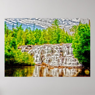 Pôster Bond Falls, U.P., Michigan.