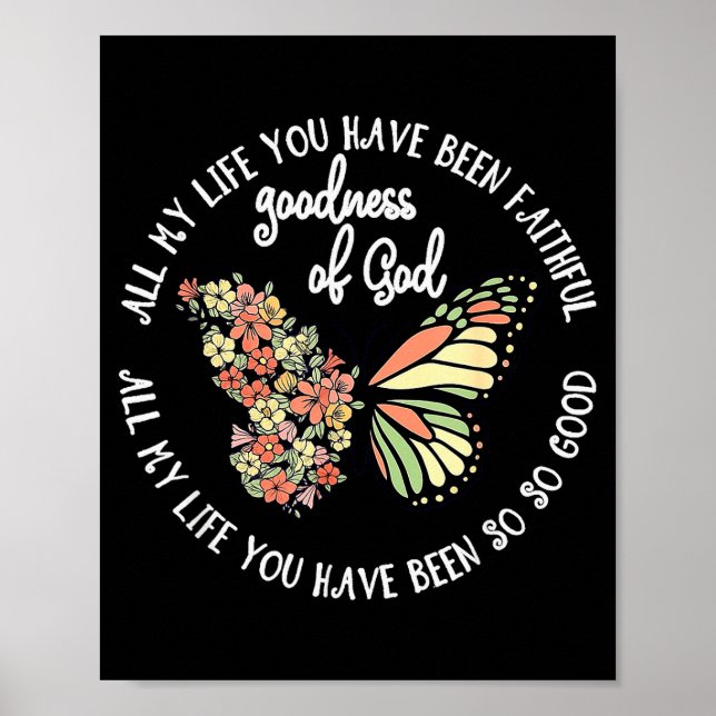 Poster Bondade de Deus Toda a Minha Vida Você Foi Fiel (Frente)