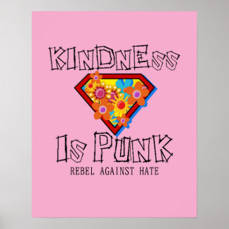 Poster Bondade é Punk - Rebelar Contra o Ódio