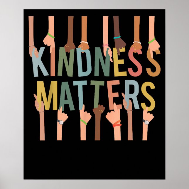 Poster Bondade Importa Diversidade Anti-Bullying Inclusão (Frente)