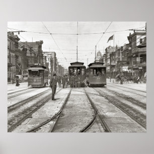 Pôster Bonde de Nova Orleans, 1907. Foto Antiga