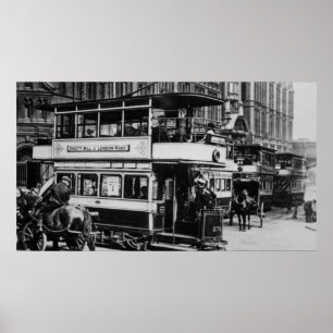Poster Bondes em Manchester, c.1900
