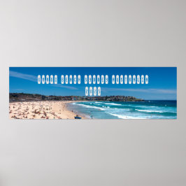 Poster Bondi Beach ao norte