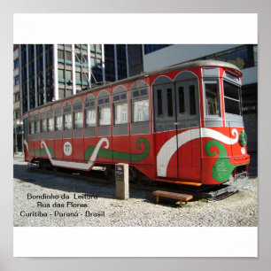 Pôster Bondinho da Leitura - Curitiba