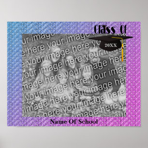 Poster Boné E Quadro De Graduação De Tassel Adicionam Sua